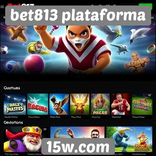 Variedade de jogos disponíveis na bet813